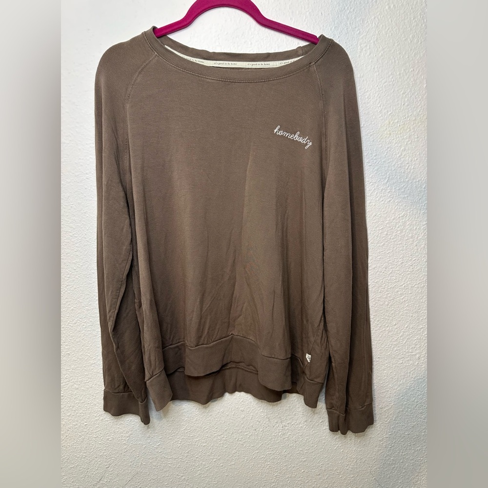 Magnolia Espresso “Homebody” Crewneck Sweatshirt